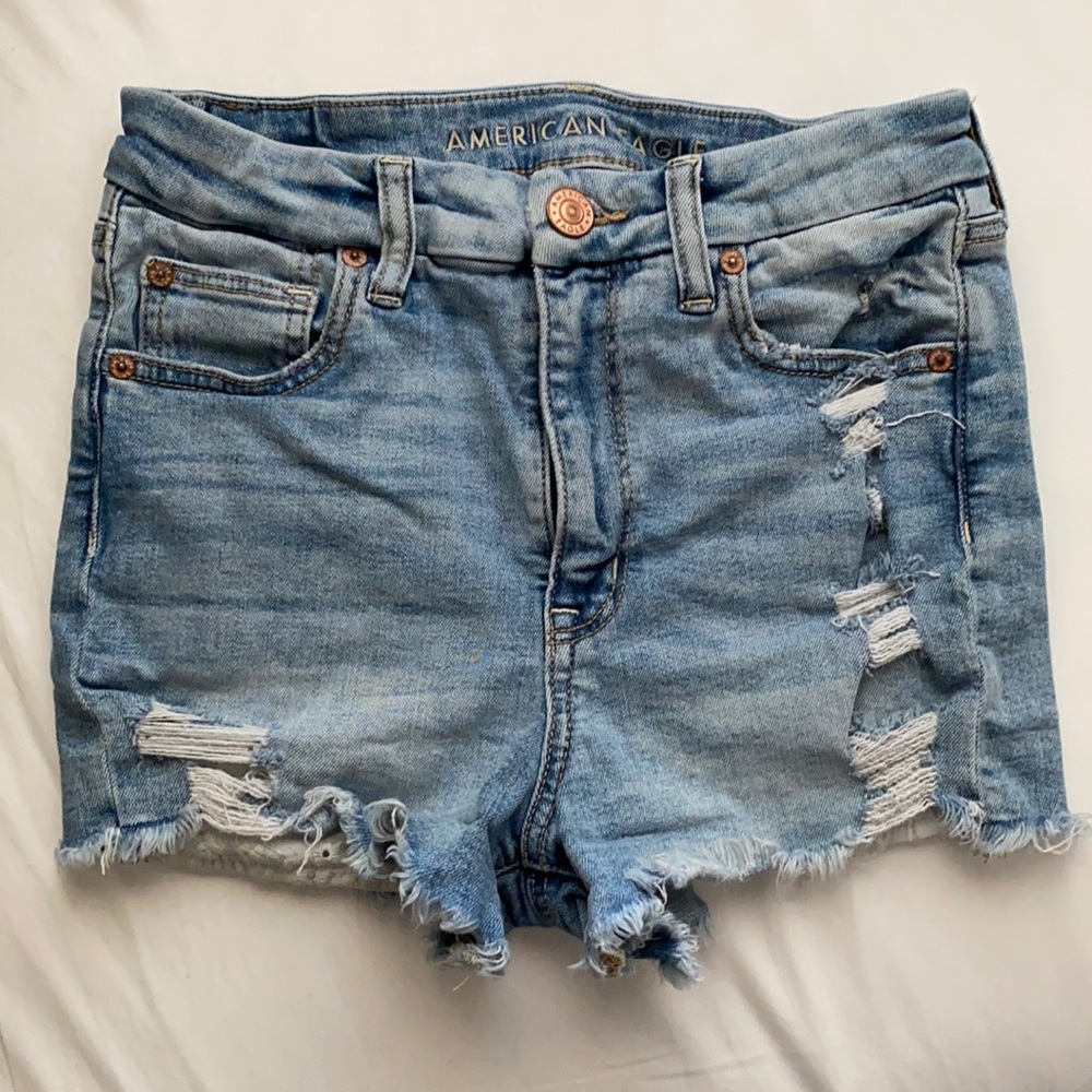 American Eagle curvy hi-rise shorts
